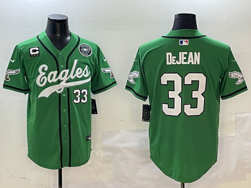 Men Philadelphia Eagles #33 Dejean Green three generations Jointly Name 2025 Nike Limited NFL Jersey style 18->philadelphia eagles->NFL Jersey